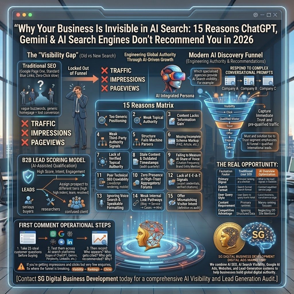 Business Is Invisible in AI Search